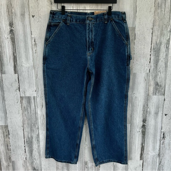 Carhartt Other - Carhartt Men’s Loose Original Fit Dungaree Work Denim Jeans Size 36X28 NWT